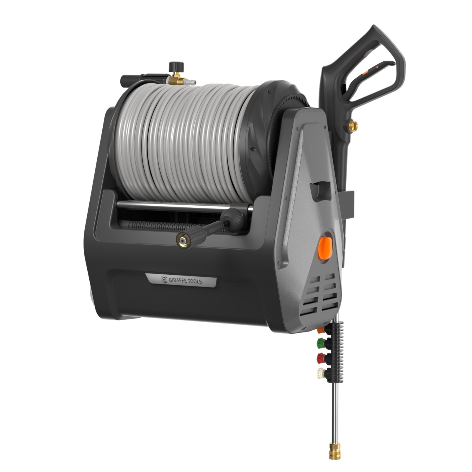Giraffe Tools Power Washer Electric Pressure Washer with 100FT Retractable Hose
