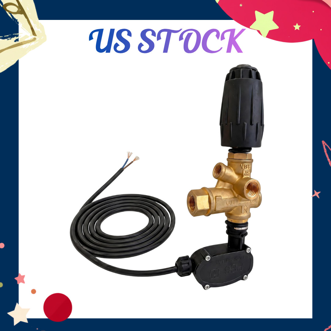 NEW VRT3 Pressure Washer Unloader Valve 4500PSI 3/8″F Adjustable Outlet