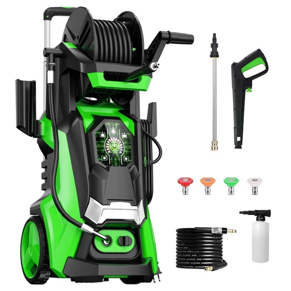 Electric High Pressure Washer 3800PSI 2.8GPM with Hose Reel Adjustment Pressure