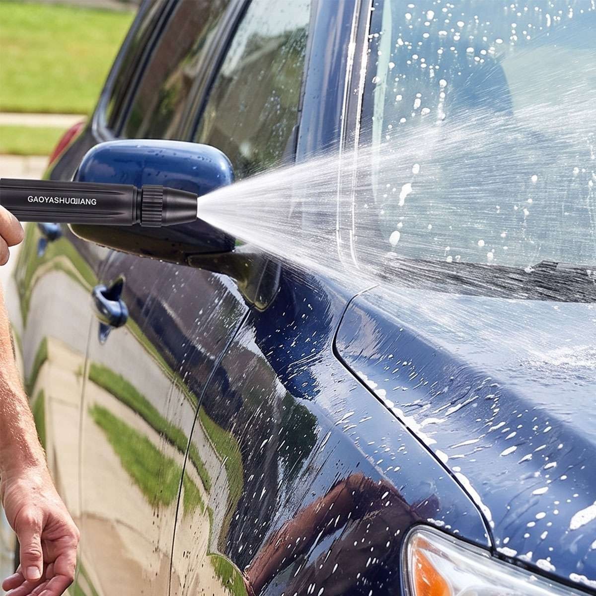 High Pressure Water Gun Hose Nozzle Spray for Car Wash Garden Pressure Booster
