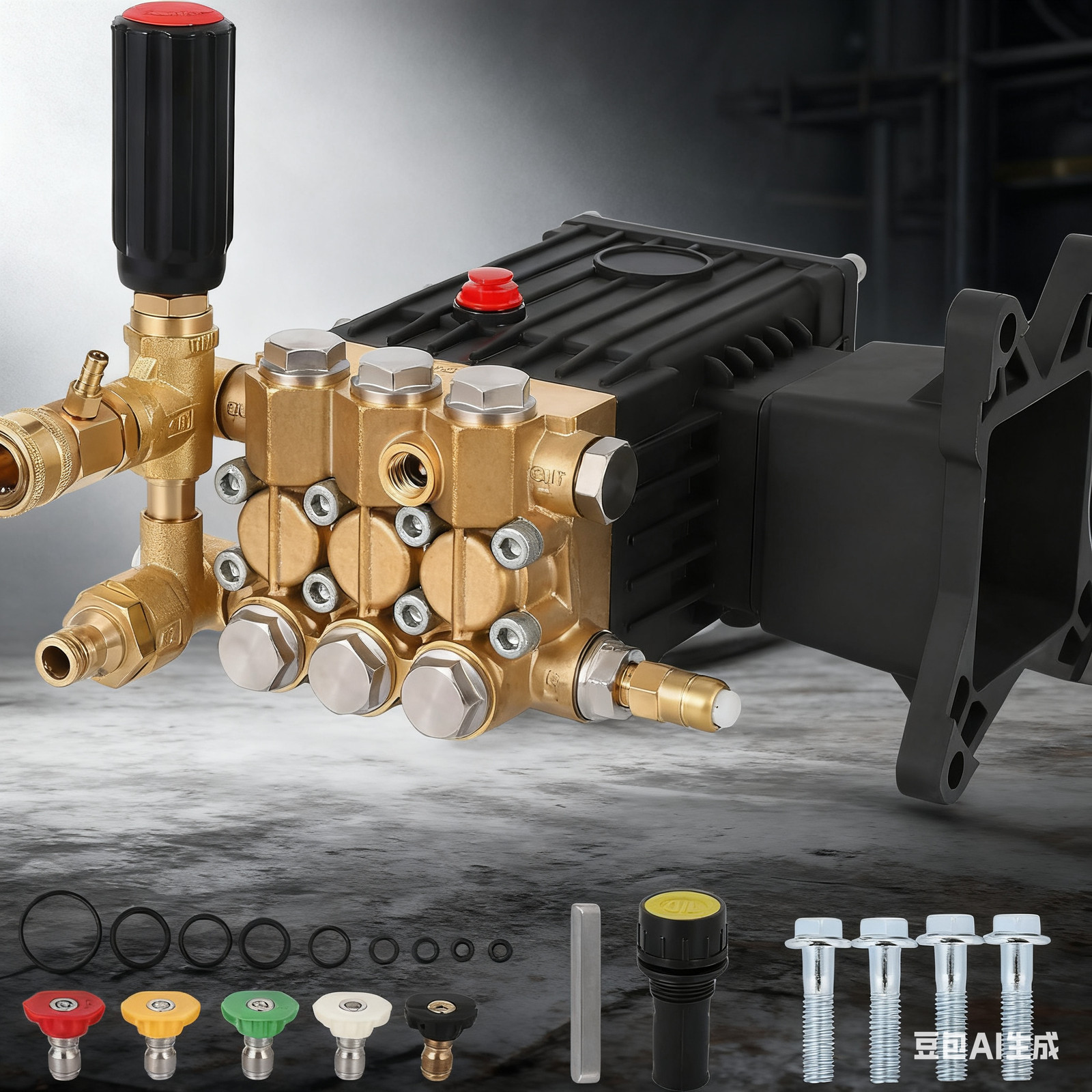 GRAVEE Pressure Power Washer Pump 4.4 GPM 1″ Hollow Shaft 4000 PSI Water Pump