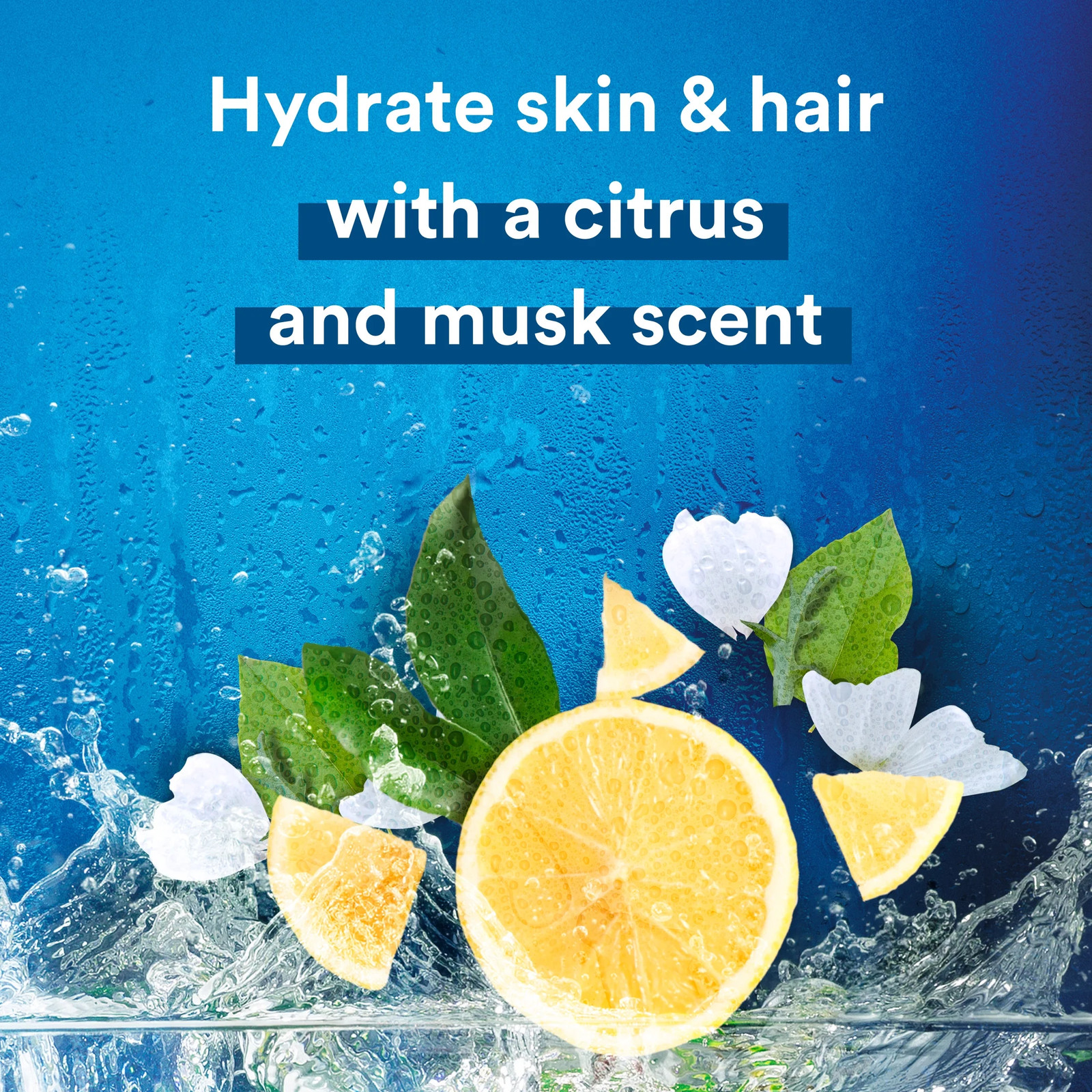 Men 3 in 1 Mens Body Wash, Hair, Face and Body Wash, Hydrating, Citrus & Musk, 3