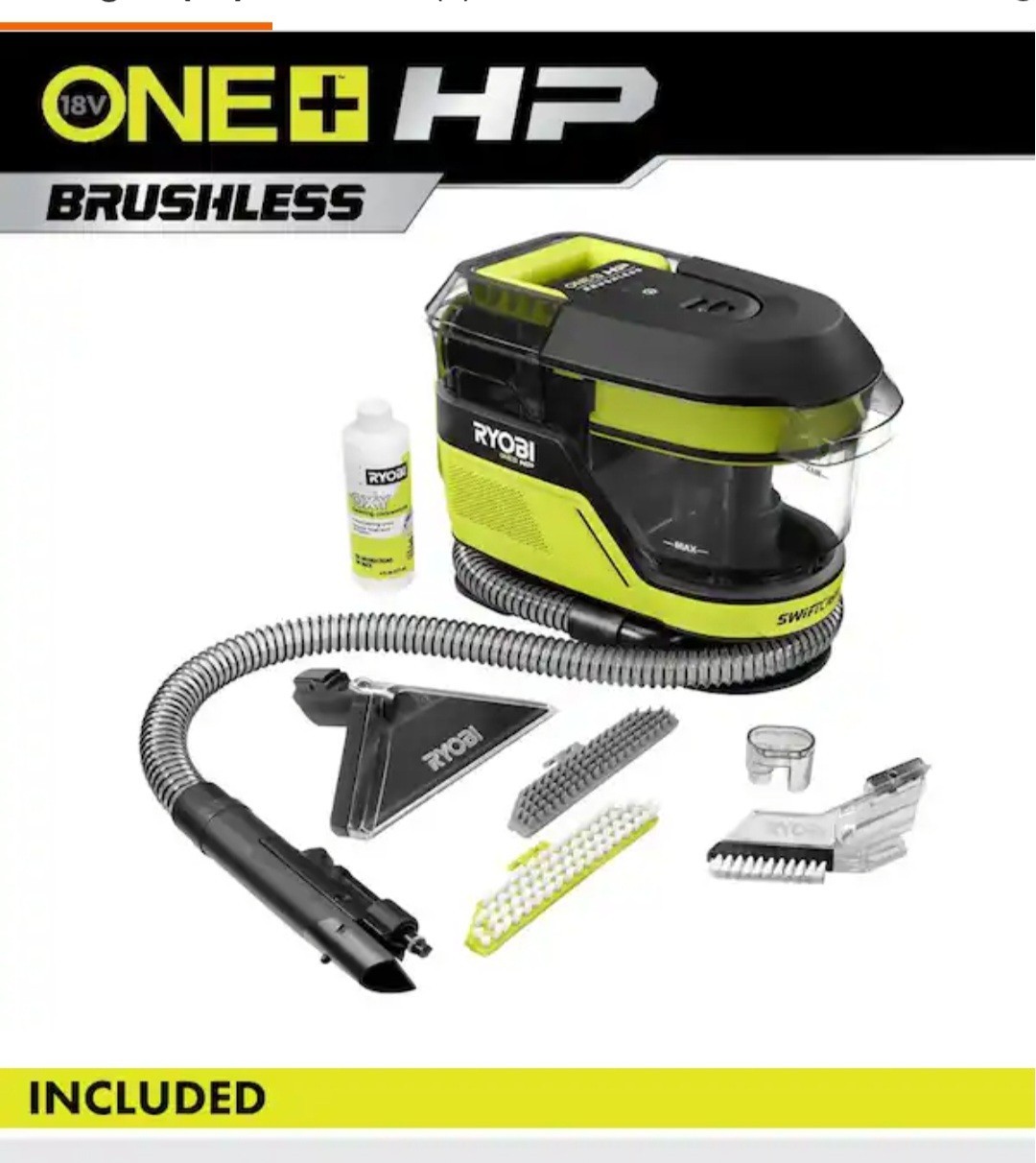 RYOBI HP 18V Brushless Cordless SWIFTClean Mid-Size Spot Cleaner (Tool Only)