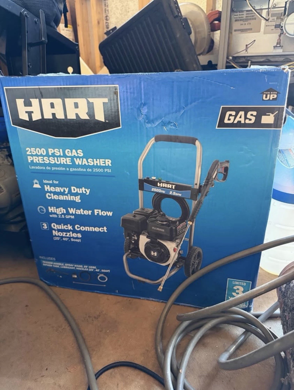 HART 2500 PSI Gas Pressure Washer – NEW! Box Damage Only