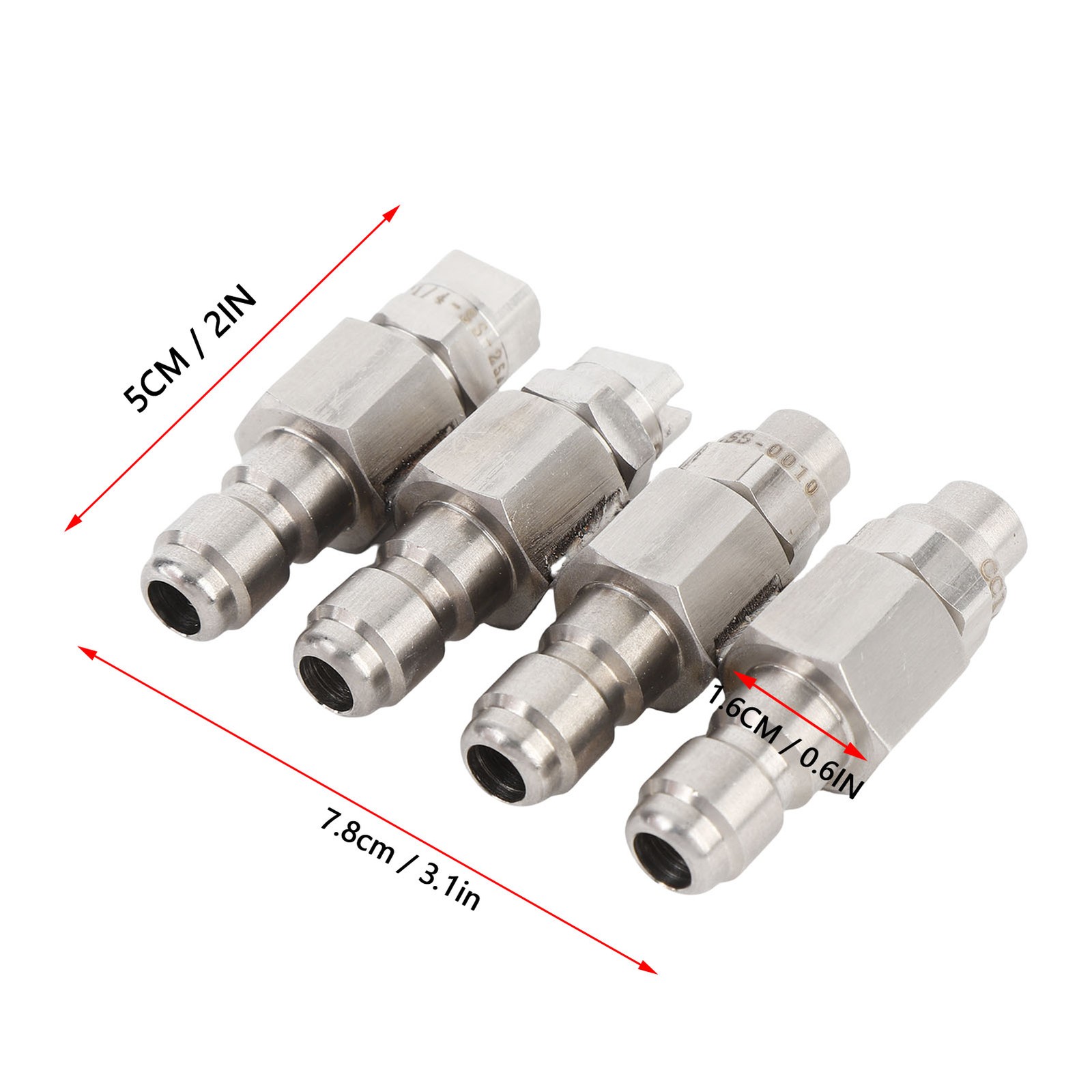 Way High Pressure Washer Nozzle Strong Stainless Steel For Soft Wash Recommended