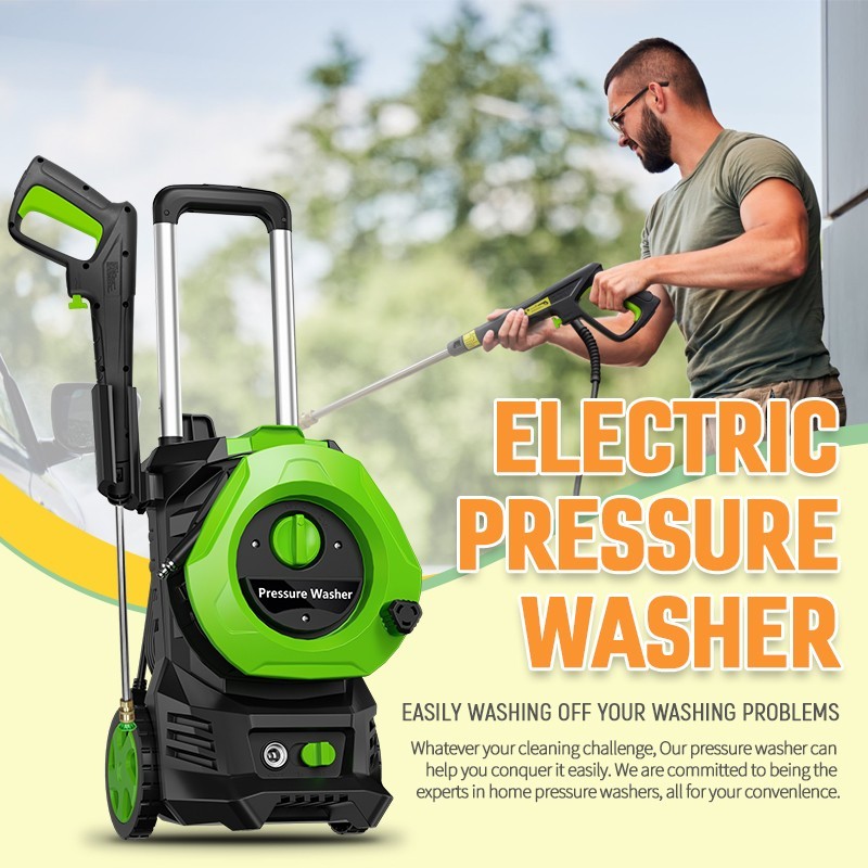 Electric Pressure Washer 4200PSI 2.5GPM Water High Power Jet Wash Patio Car