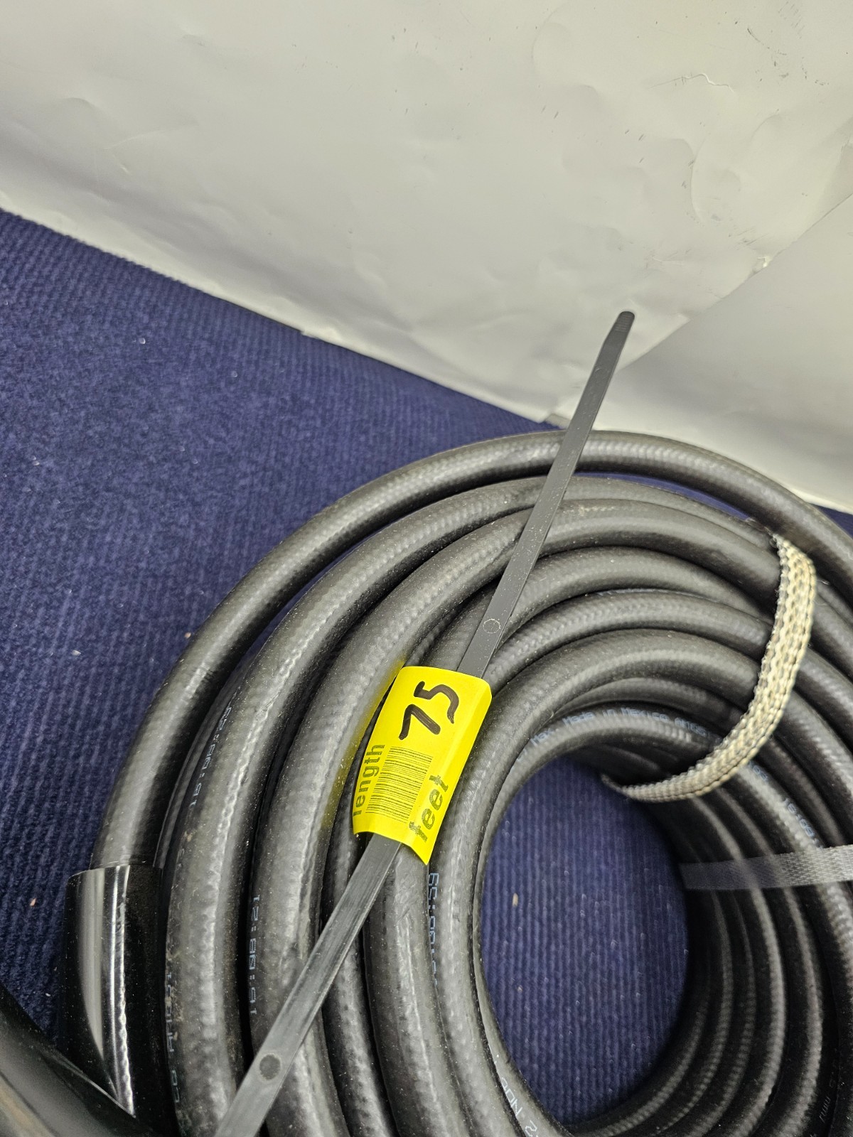 HOTSY 4000 PSI Pressure Washer Hose 75 ft. 280 Bar EN1829-2 Black Heavy Duty
