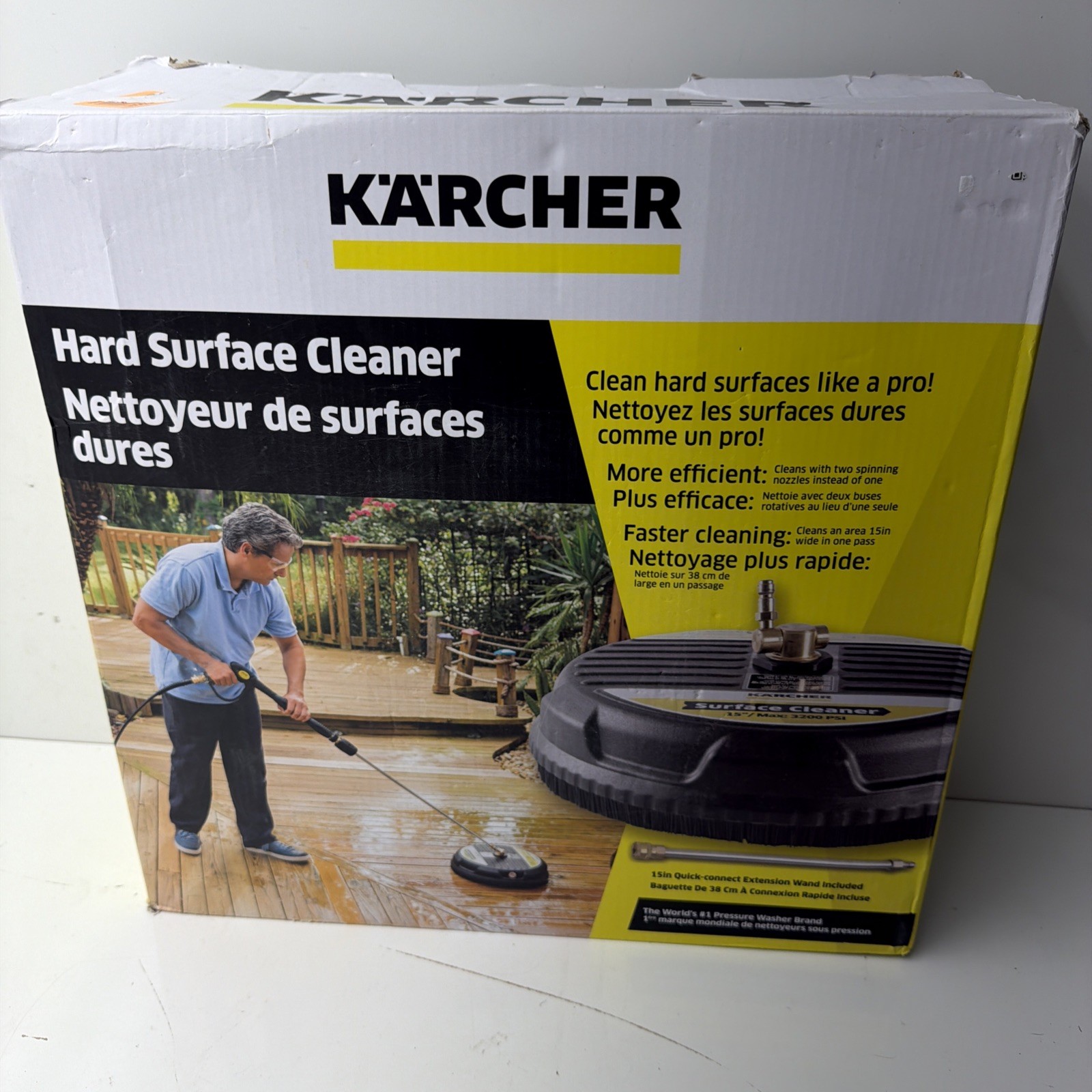 Karcher 15 in. Surface Cleaner Attachment for Gas Pressure Washers 2600-3200 PSI
