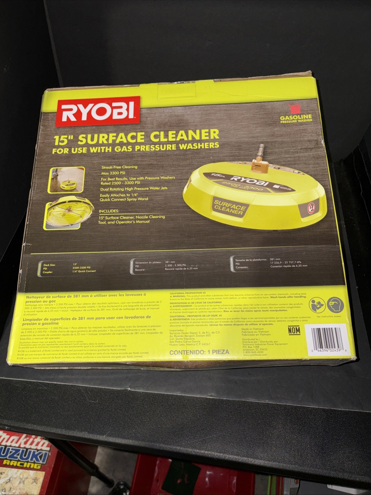 Ryobi RY31SC01 15 inch 3300PSI Surface Cleaner