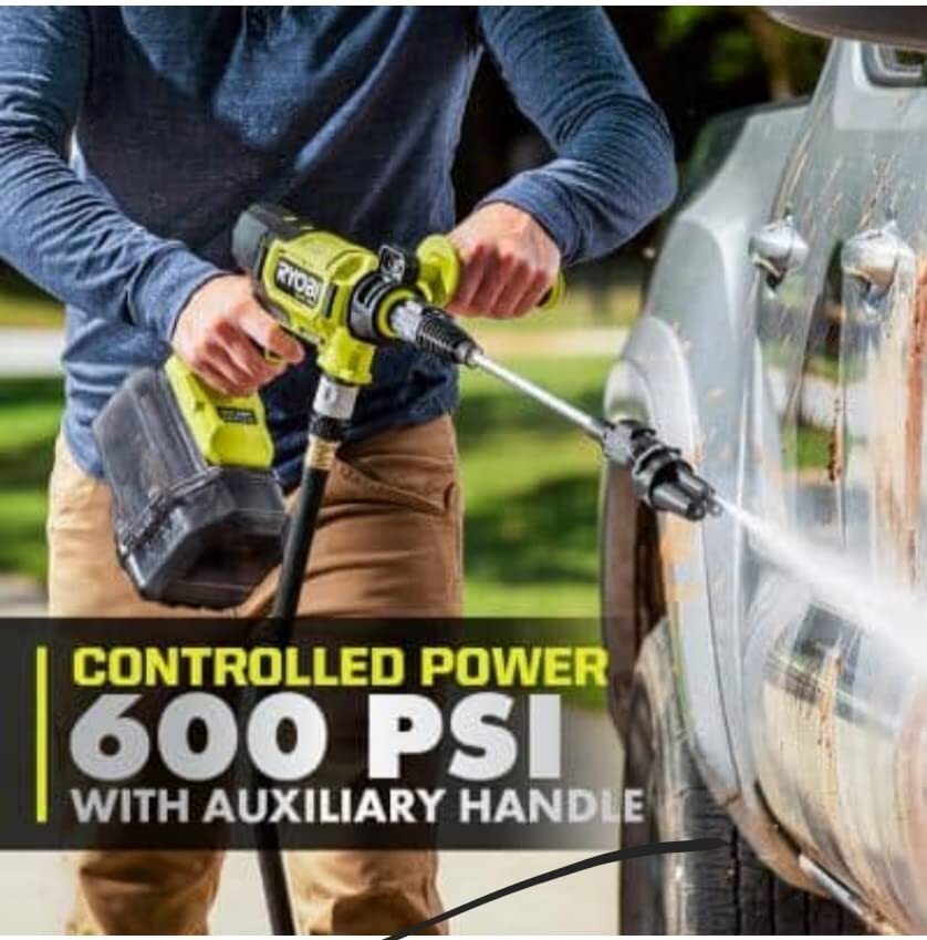 Ryobi EZClean 600 PSI 0.7 GPM 40 Volt HP 2.0 Ah Battery and Charger (11.3, 1)