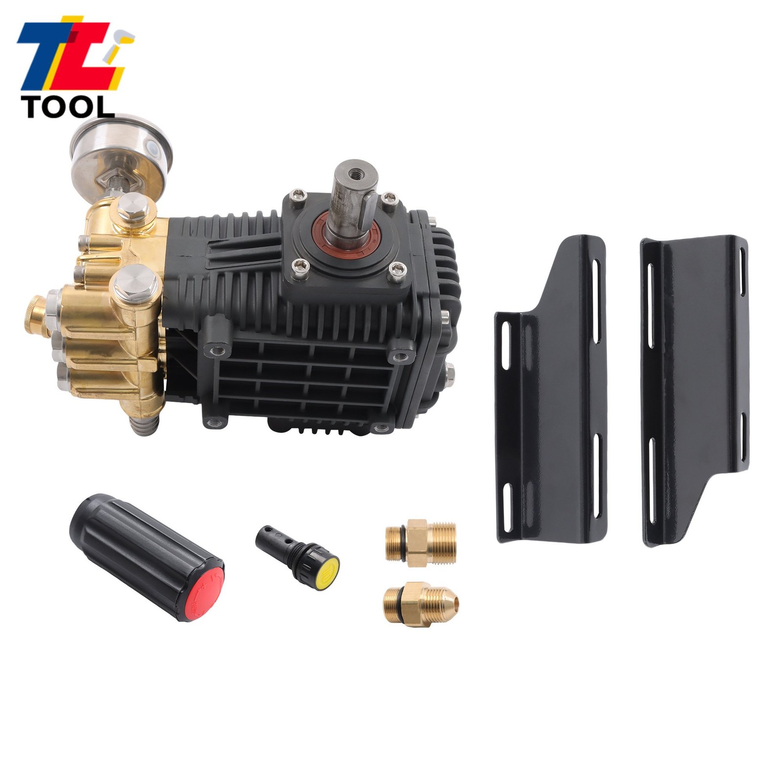 General Right Shaft 3500 PSI Pressure Washer Pump 4.5 HP Belt Drive 5.6 gpm