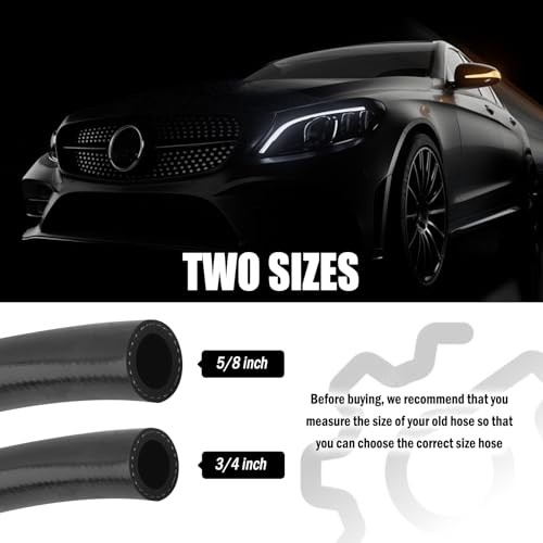 9.84Ft Heater Hose for Cars,Silicone Flexible Radiator Hose as Air/Water