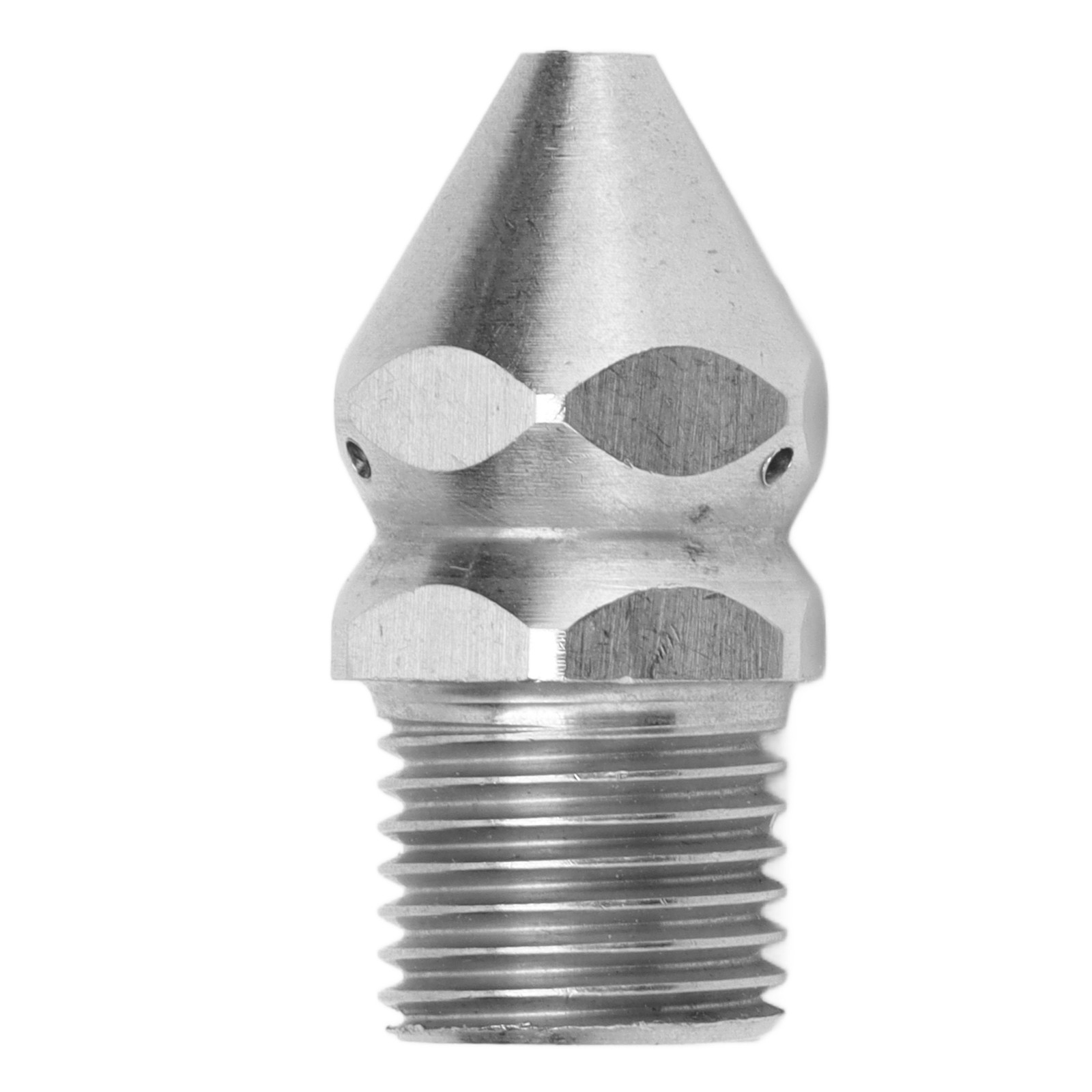 Pipe Cleaning Nozzle G1/4in Male Thread Sewer Nozzle Drain Sewer Wash Jet 4Hole