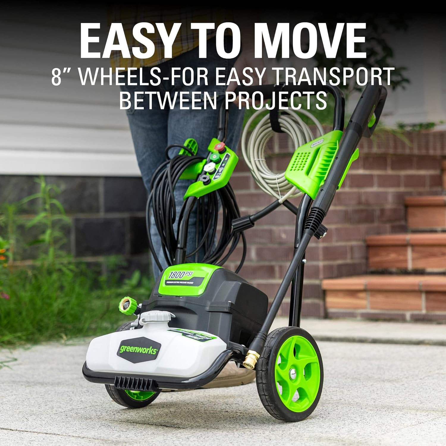 1800 PSI 1.2 GPM Pressure Washer (Open Frame) PWMA Certified