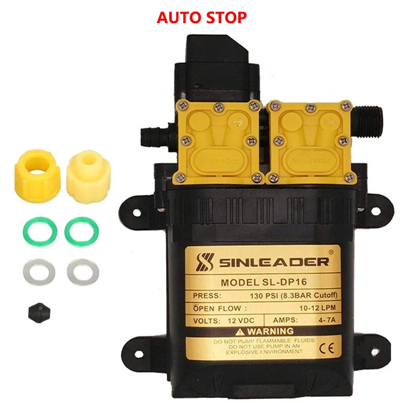 12V 220V 7A 130PSI 10L/min High Pressure Agricultural Electric Water Pump