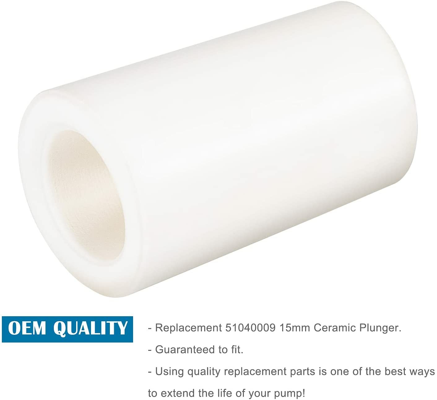 3 PACK REPLACEMENT PUMP PISTON CERAMIC 15MM 51040009 CERAMIC TP PUMPS