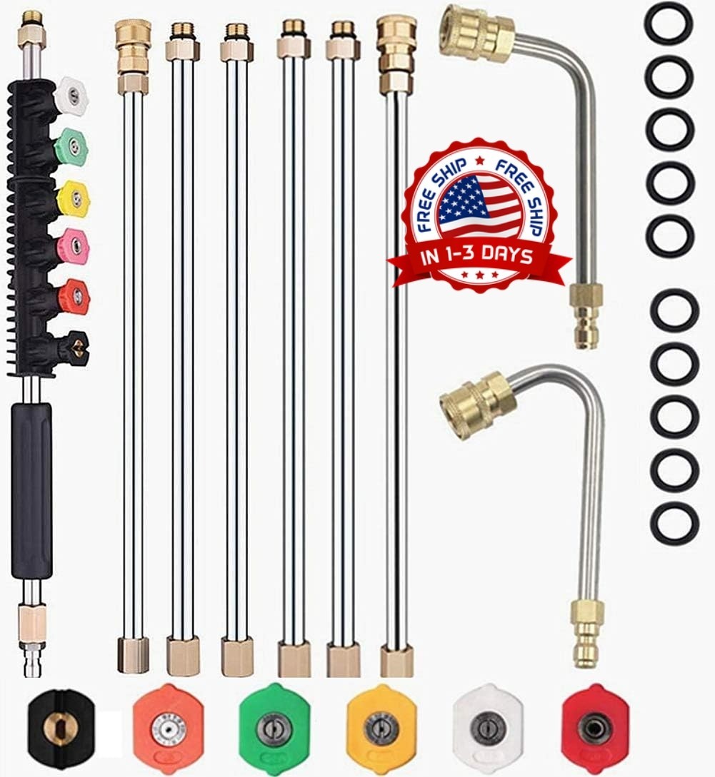 Lanza de extensión para hidrolavadora Selkie de acero inoxidable de 120 pulgadas