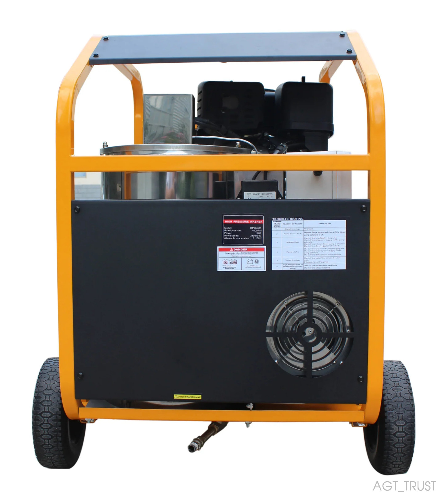 AGT Hot Water High Pressure Washer Machine 3000 PSI US in STOCK | AGT-HPW3000-1