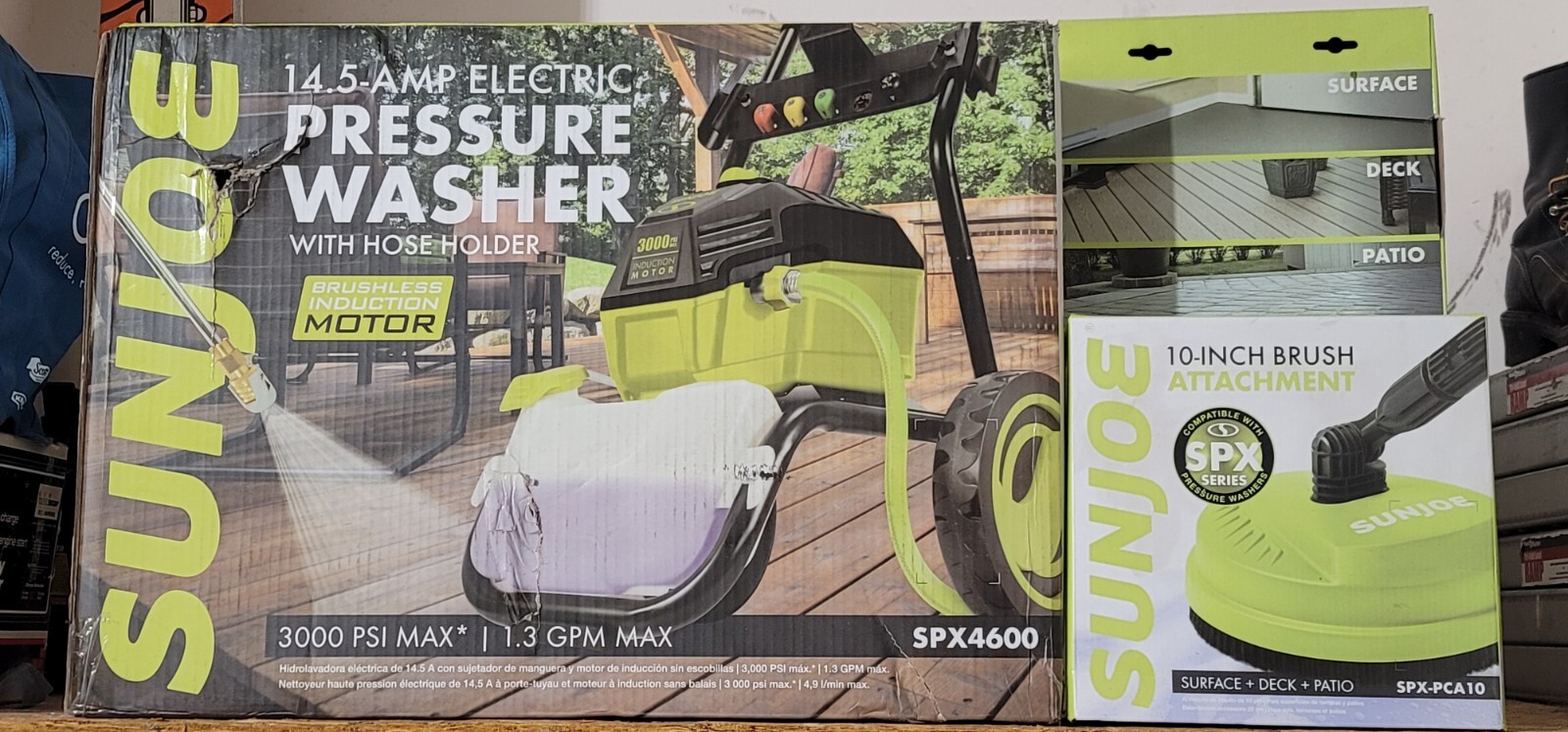 Sun Joe SPX4600 High Performance Brushless Pressure Washer w/Attachment – NEW