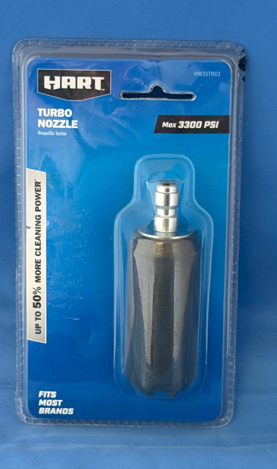 Hart® Pressure Washer Turbo Nozzle, Max 3300 PSI, Fits Most Brands, 1/4″ Connect
