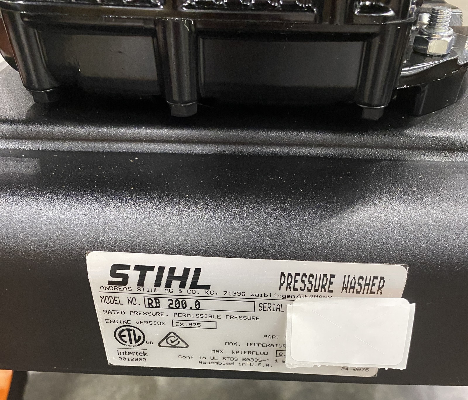 STIHL RB 200 Pressure Washer 2500 psi Gas 2.3 GPM