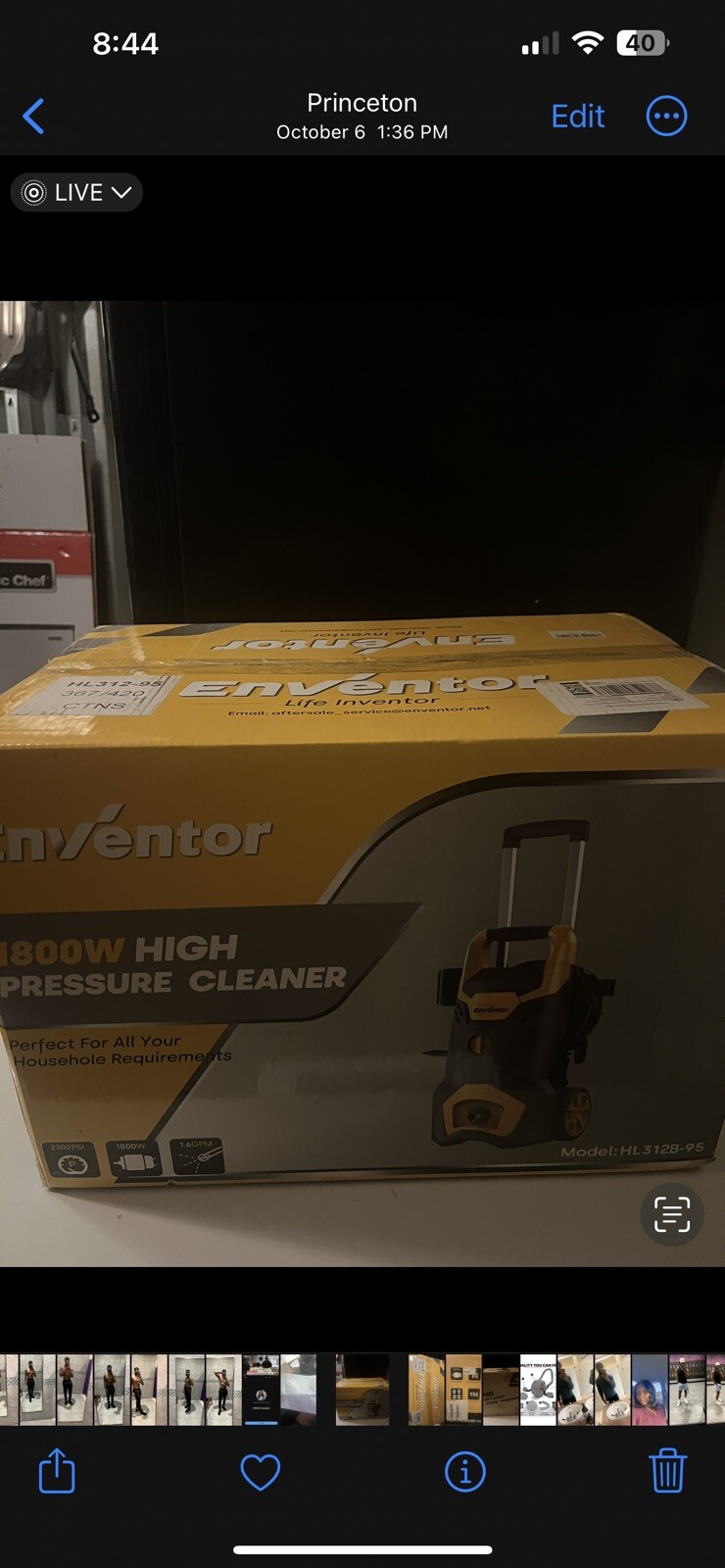 Eventor 1800 Watt Pressure Cleaner 2300 PSI 1.6GPM
