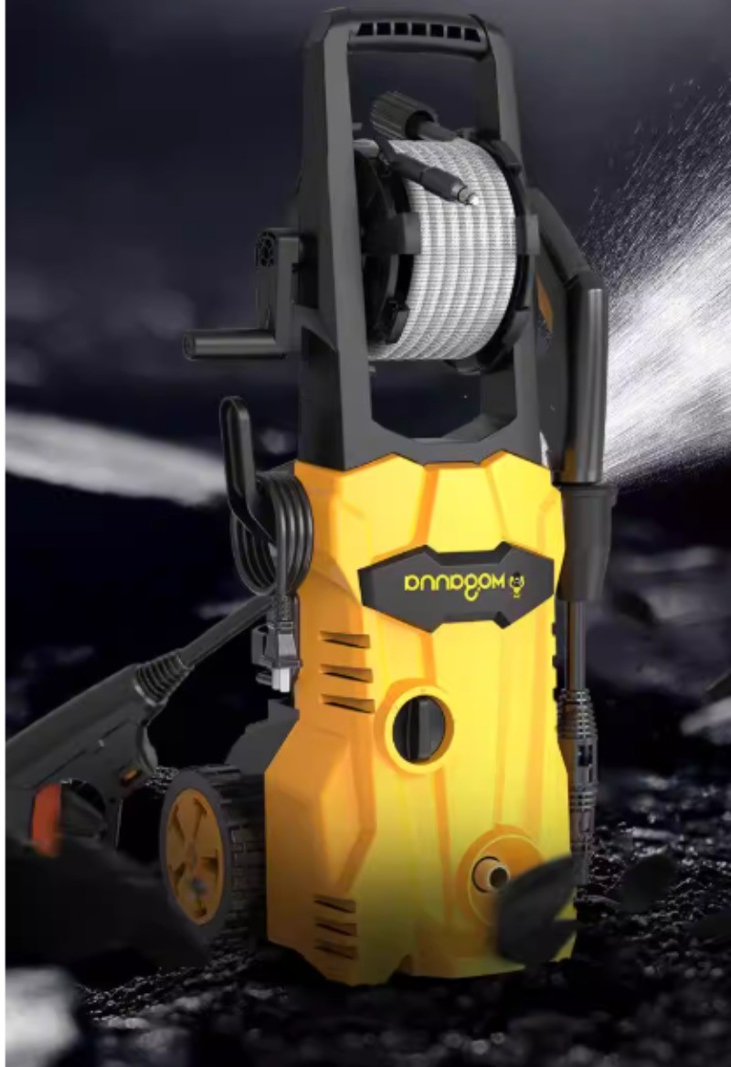 Car Wash Machine High-Pressure 220V Water Gun Floor Cleaning Pressure Pump Brush
