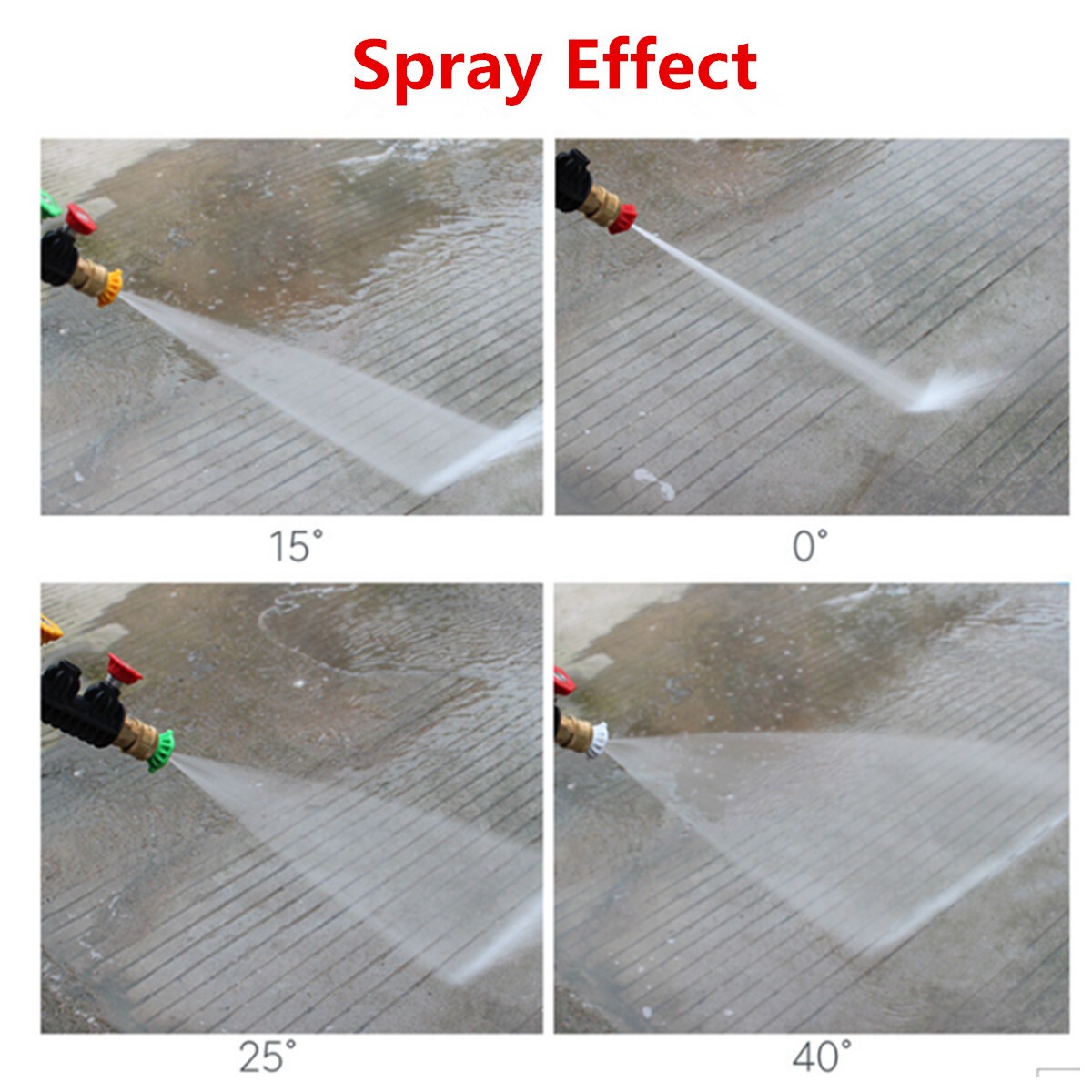 5pcs Pressure Washer Spray Tips Nozzles High Power Kit Quick Connect 1/4″ Set
