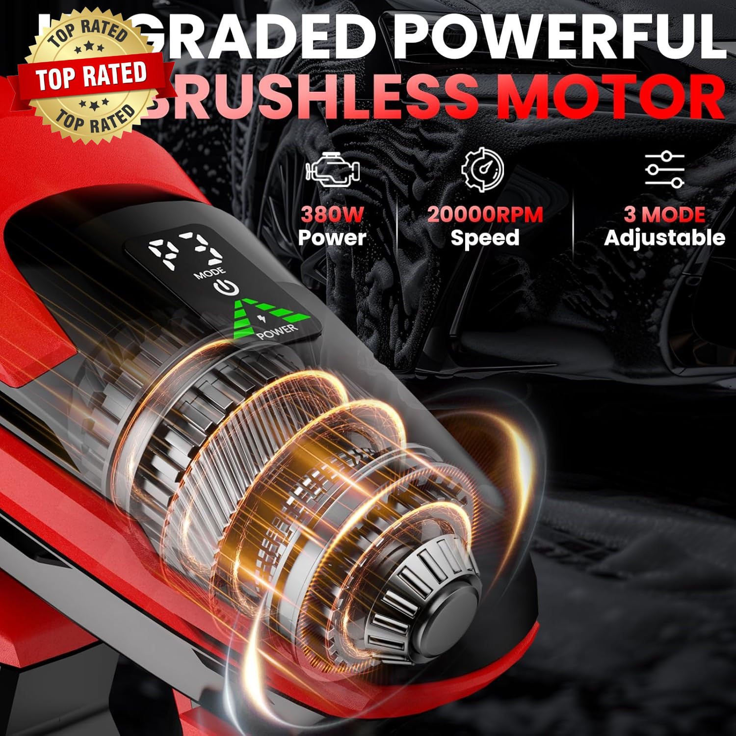 Cordless Portable Cleaning Tool for Milwaukee 18V Battery, 800 PSI Handheld Clea
