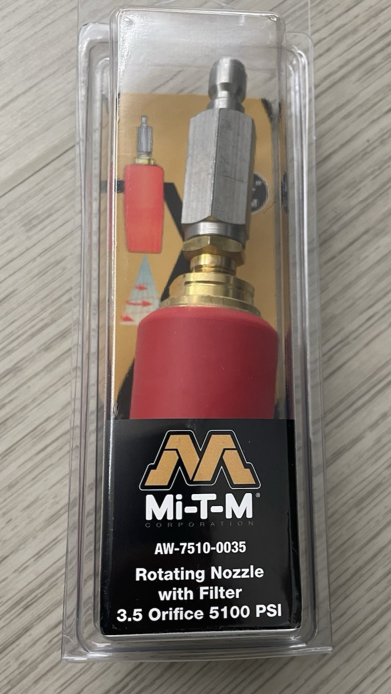 NIB Mi-T-M 3.5 Rotating Pressure Washer Nozzle AW-7510-0035 50 Available In USA