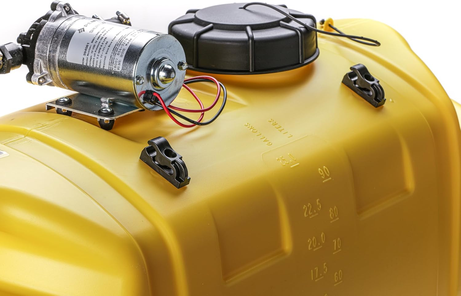 25 Gallon Gold Spot Sprayer | Prime Pump (60 PSI) | 2.2 GPM 12V Diaphragm | Delu