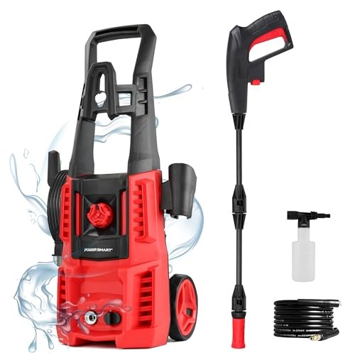 Electric Pressure Washer 1850 PSI 1.0 GPM 5 Wheels