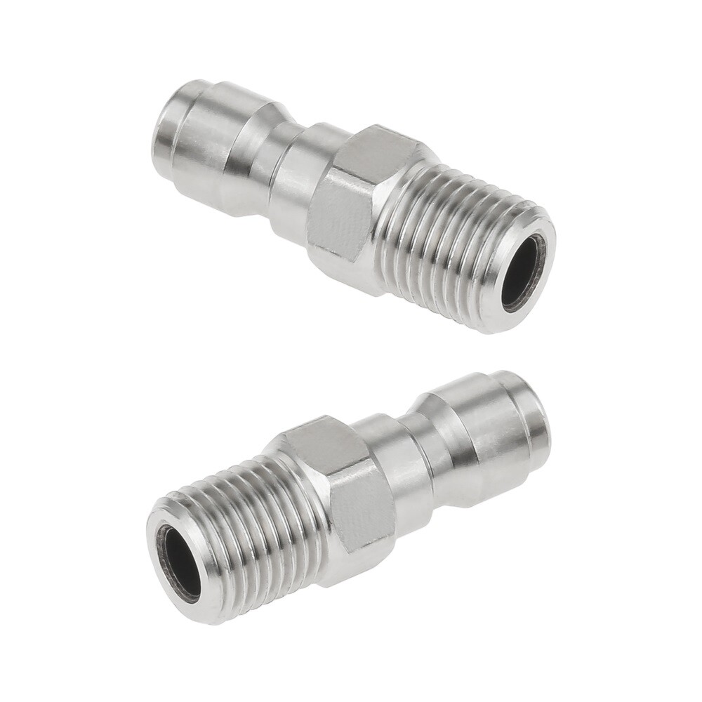 2 Pack High Pressure Washer 1/4 Quick Connect Fittings one-touch coupler