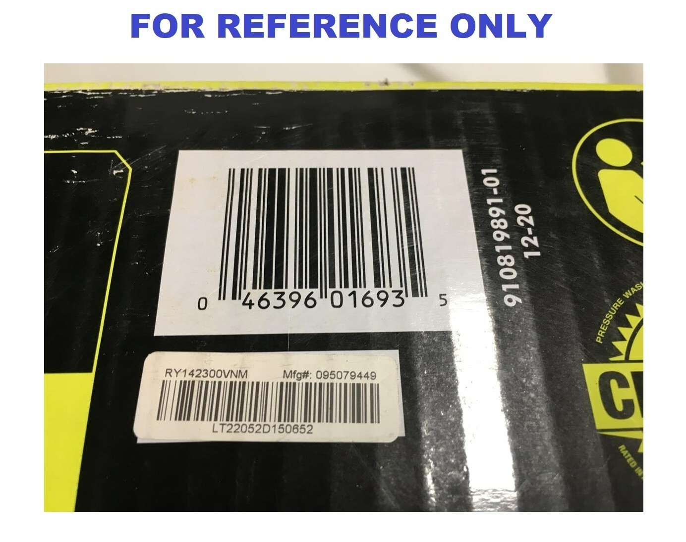 (1) Leg GENUINE RYOBI Frame Assembly RY142300 PSI Electric Pressure Washer VNM