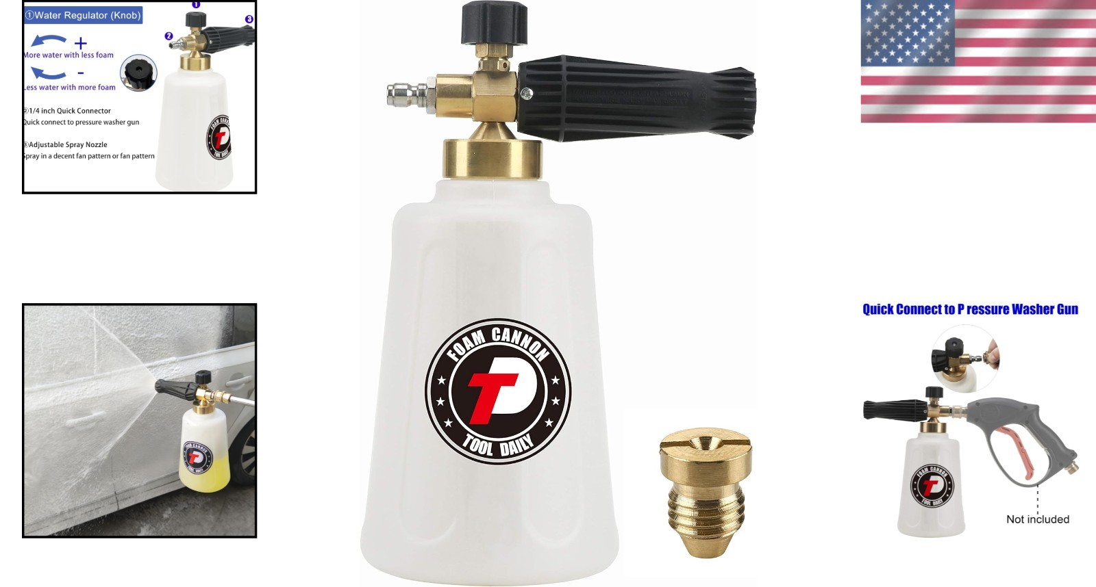 Foam Cannon for Car Wash – 1.1mm Nozzle
