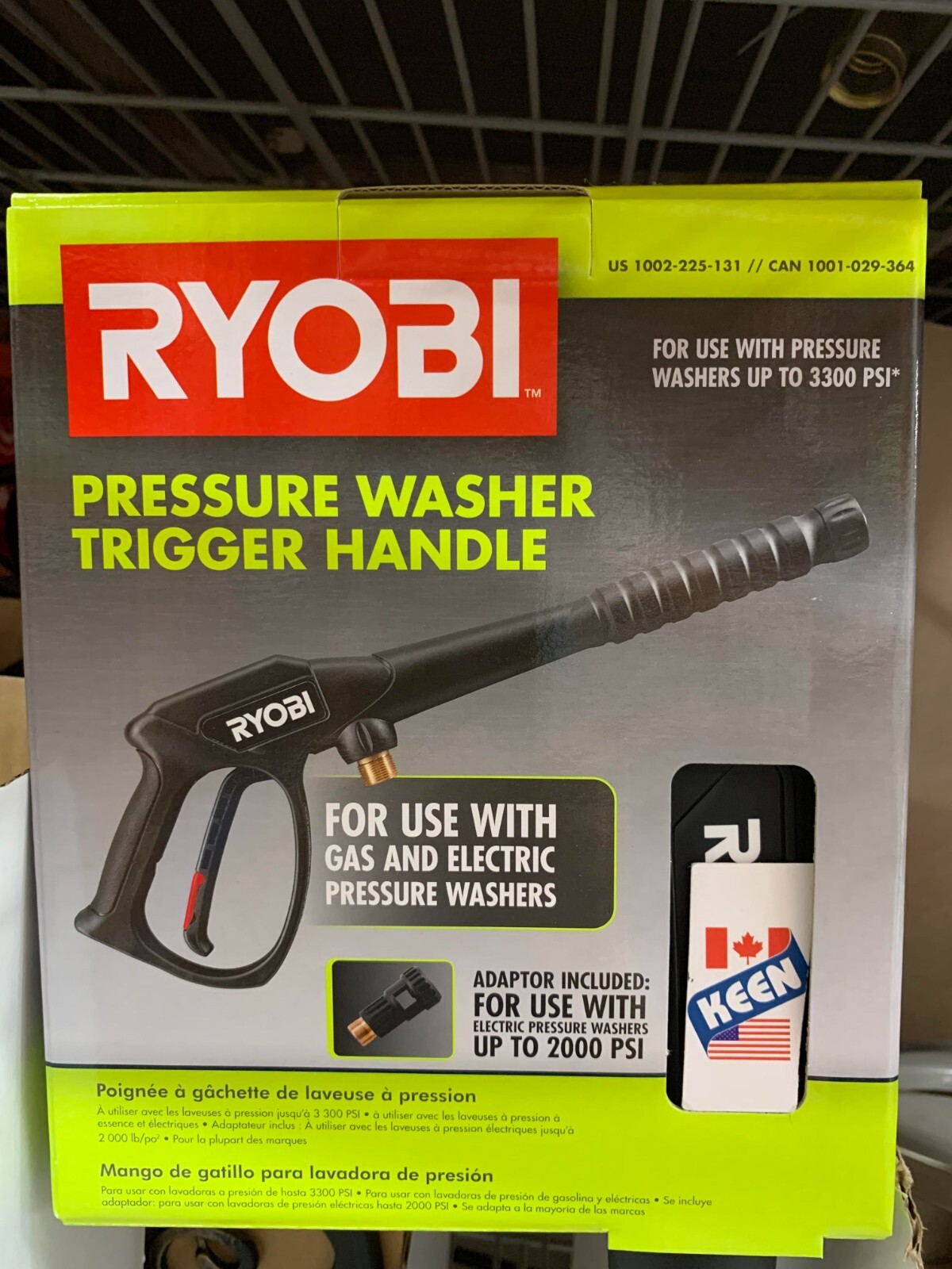 RYOBI CANADA 2500 PSI Pressure Washer Trigger Gun Kit
