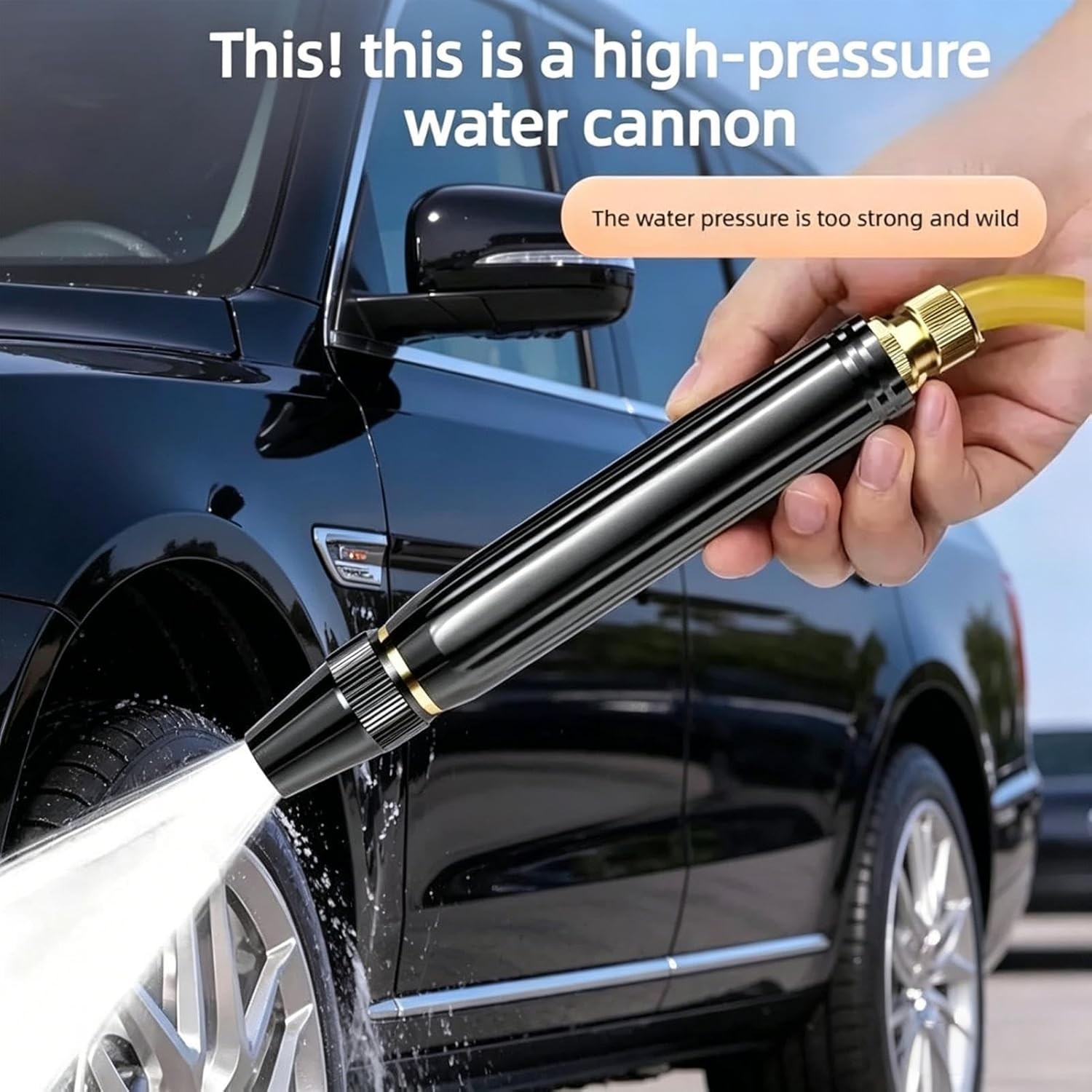 Larnto High Pressure Hose Nozzle Water Gun for Car Wash Garden Pressure Booster