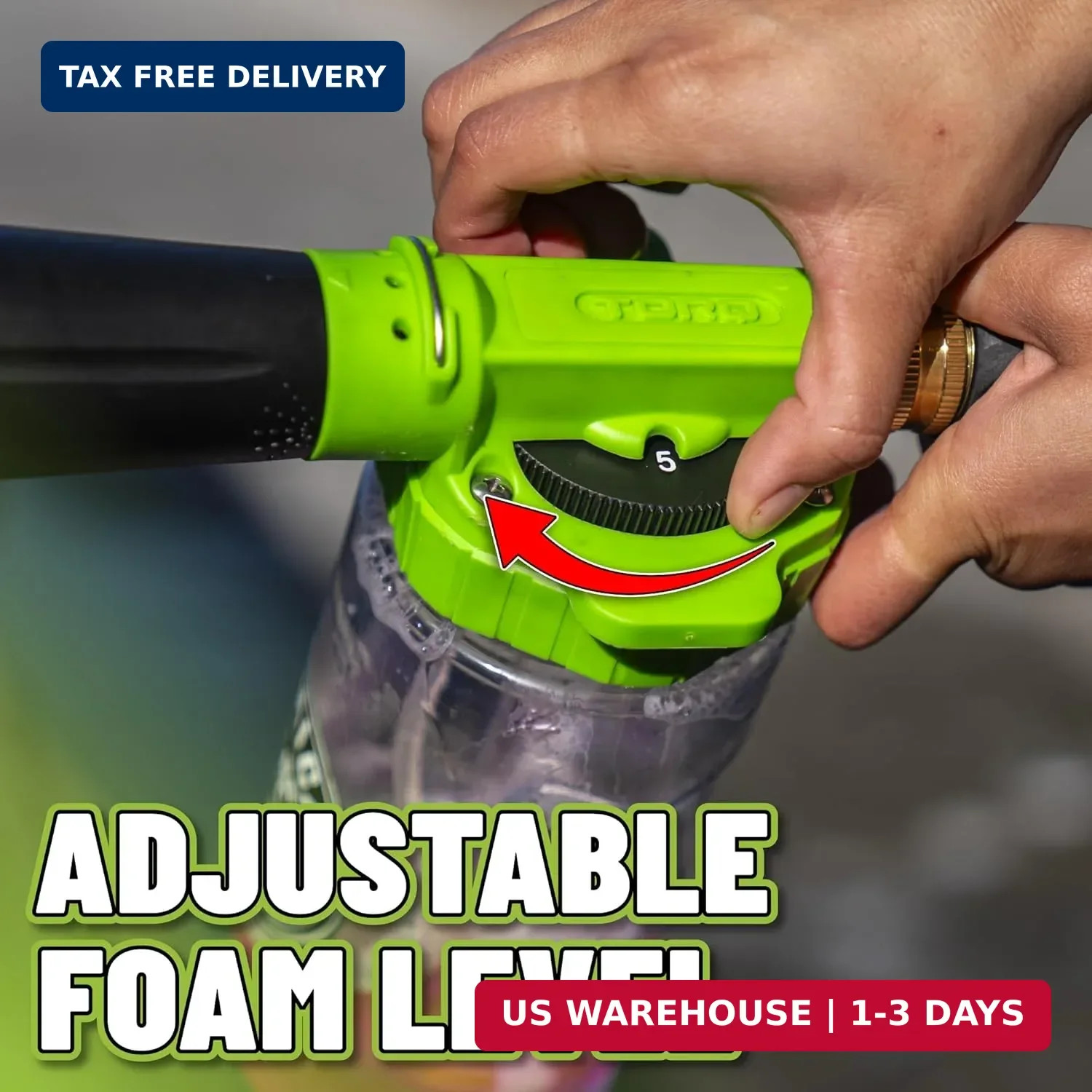 Chemical Guys TORQ Foam Blaster 6 – Foam Cannon Garden Hose Attachment, Easy to
