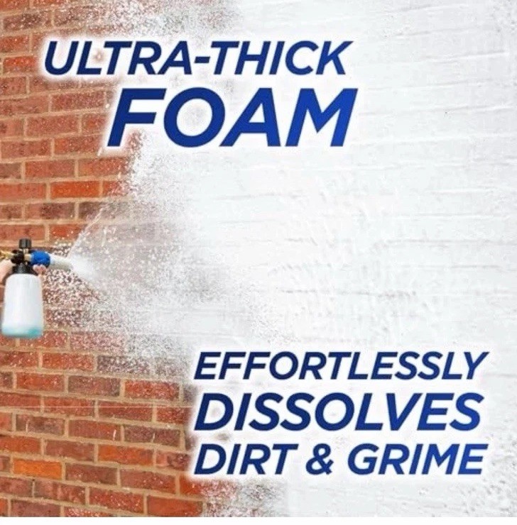 Foam Cannon Kit – Pressure Washer Sprayer + 8 fl. oz. Soap – Foaming Cleaner