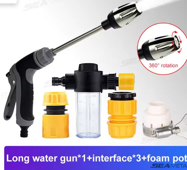 Hose Hawk Pressure Washer Nozzle Pro 360° Rotating 3 Spray Modes Compact