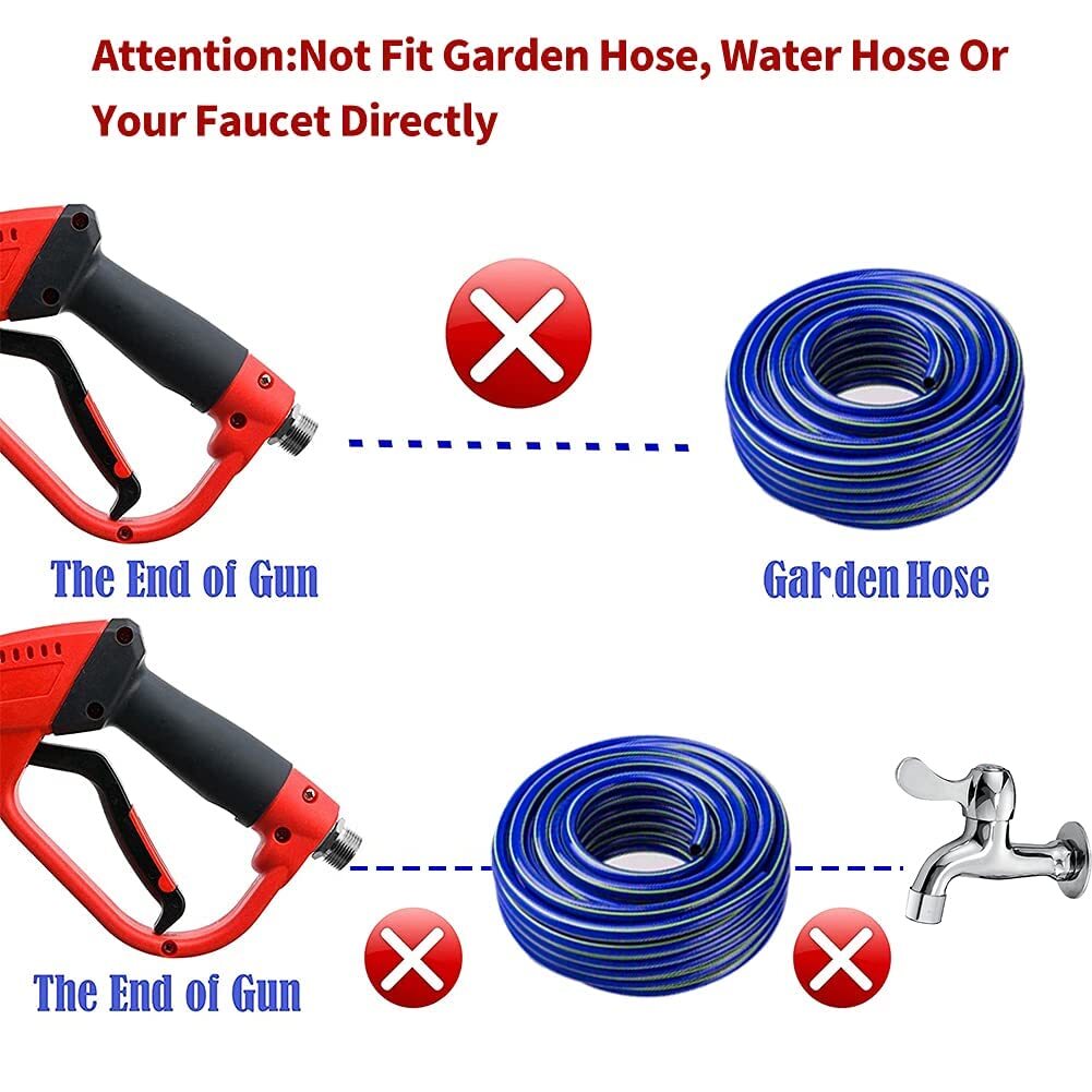 Pressure Washer Gun with Extension Wand M22 5000 PSI 5 Nozzle Tips 47 Inch