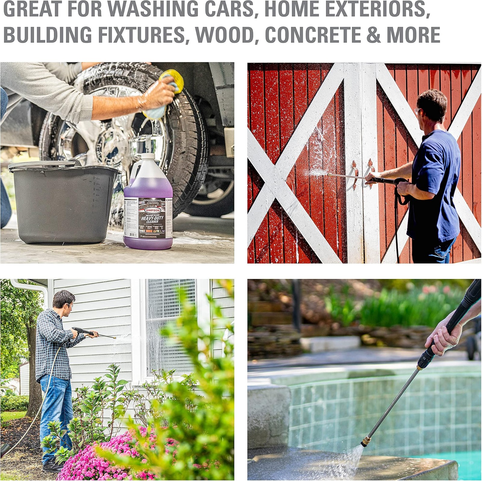 Simpson Cleaning Concentrated Soap Solution for Pressure Washers and Spray Bo…