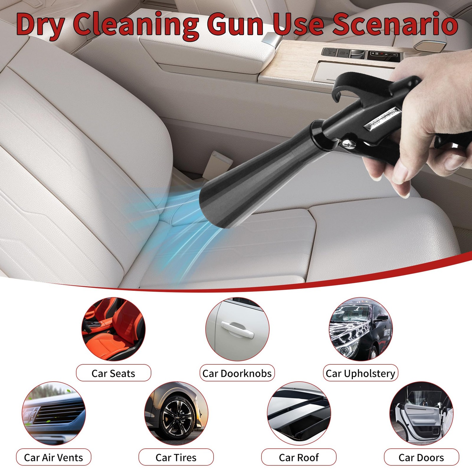 HANDY High Pressure Car Interior Cleaning Gun Dryer Bearing Type