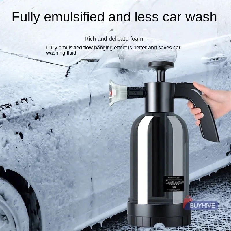 2L Hand Pump Foam Sprayer Pneumatic Washer Foam Snow Foam High Pressure Car Wash