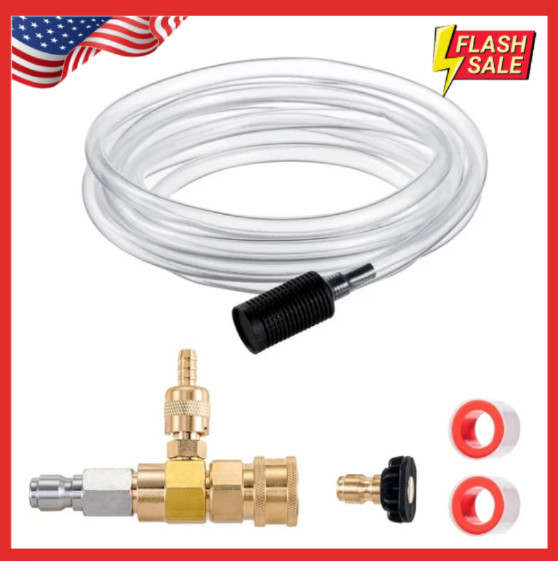 Downstream Injector for Pressure Washer Power Washer Chemical Injector Kit Soap
