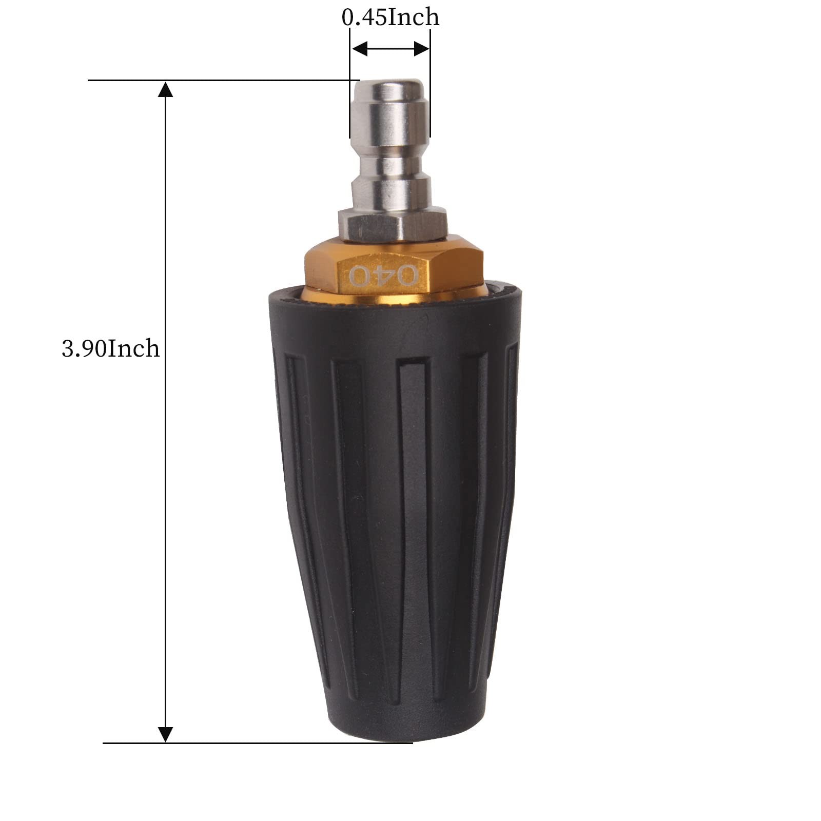 4000PSI Pressure Washer Turbo Nozzle Tool 1/4 Quick 360°Rotating Spray Turbo Noz