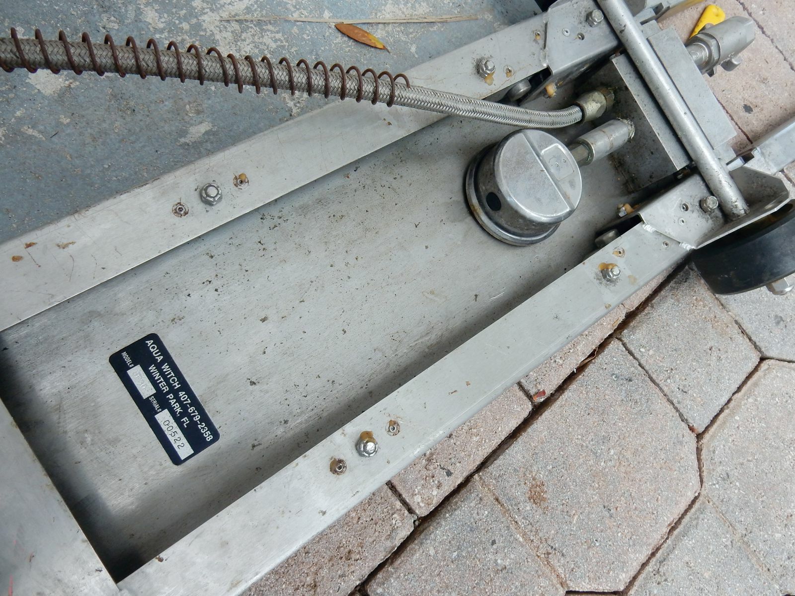AQUA WITCH ROTARY PRESSURE WASHER SURFACE CLEANER STAINLESS STEEL PROJECT
