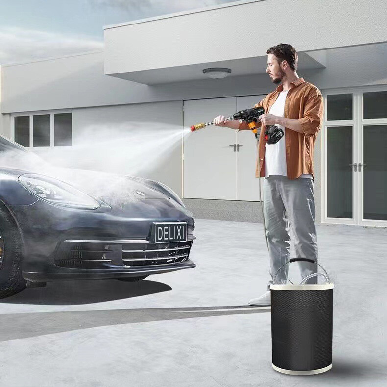 Cordless Electric High Pressure Water Spray Gun Car Washer Cleaner kit 2 battery