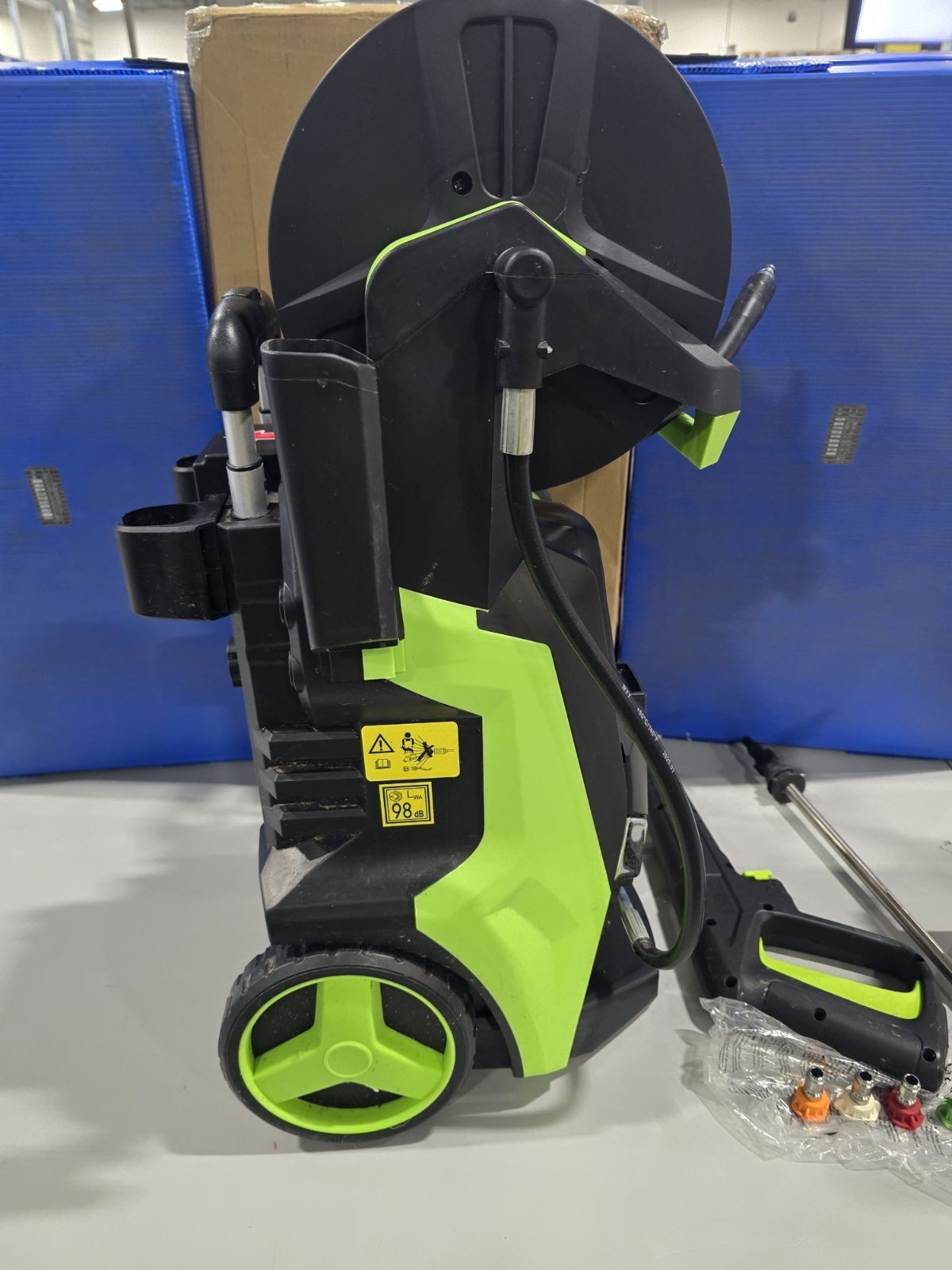 ELECTRIC PRESSURE WASHER, 3800PSI MAX 2.6GPM SMART HIGH PRESSURE – GREEN