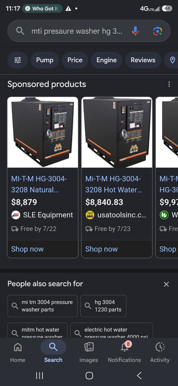 M-I-TM hot water industrial pressure washer